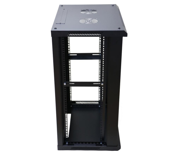 Extralink Szafa rack 18U 600x450mm czarna wisząca EX.14367 - 489491 - zdjęcie 4